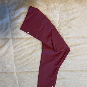 SOLD OFF SITE 23” Dark Rose. Wunder Unders Crop.